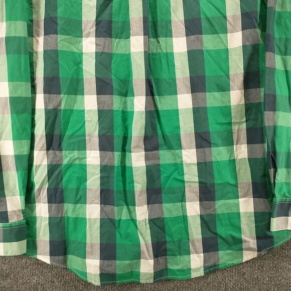 Double Pump Mens Pearl Snap Shirt Multi Large Plaid Long Sleeve Pockets Cotton - Picture 7 of 12